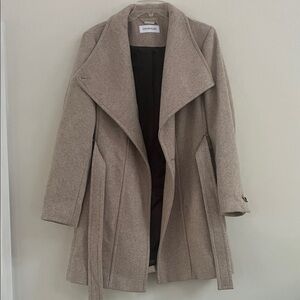 Calvin Klein Women's Beige Wool Wrap